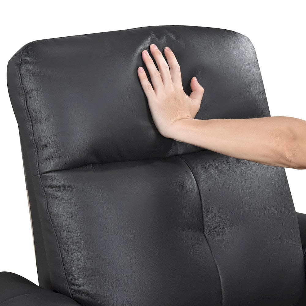 Homelegance - Bristow Swivel Glider Reclining Chair in Black - 9620BLK-1 view 11