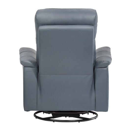 Homelegance - Bristow Swivel Glider Reclining Chair in Blue gray - 9620BGY-1 view 2