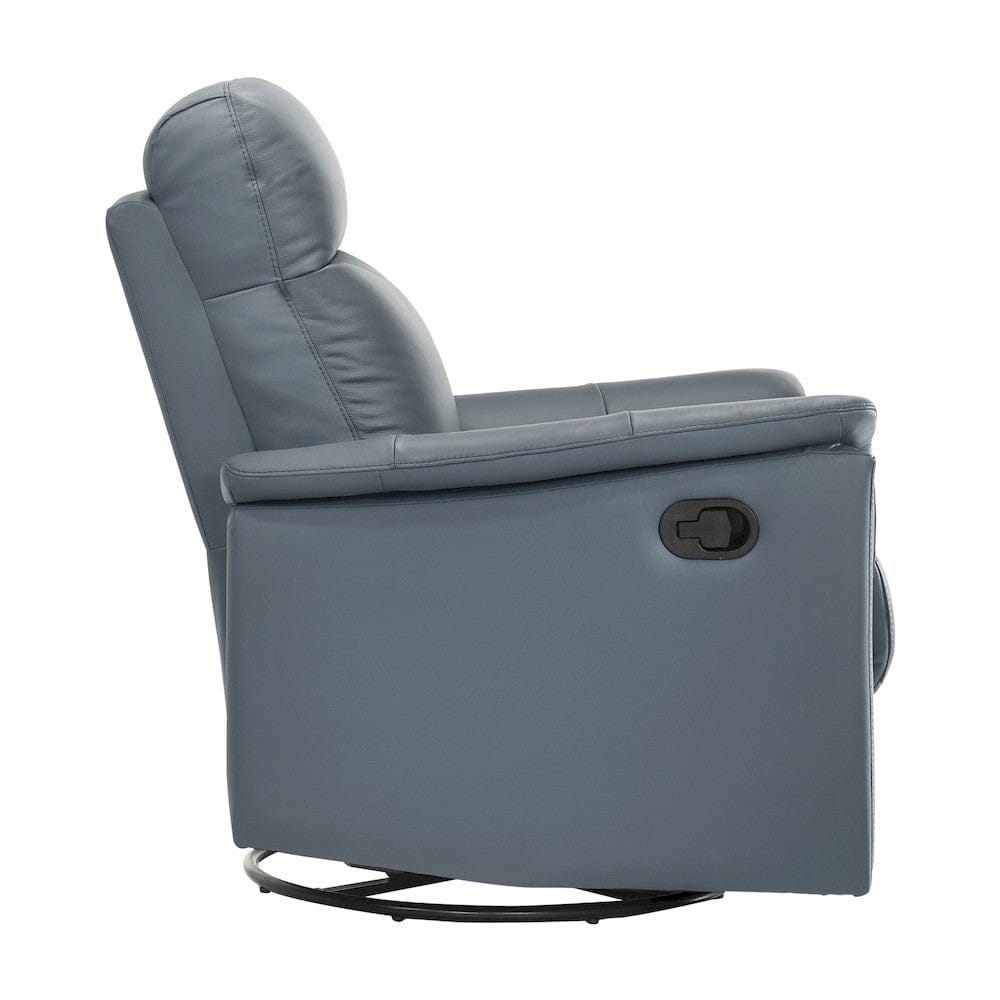 Homelegance - Bristow Swivel Glider Reclining Chair in Blue gray - 9620BGY-1 view 7