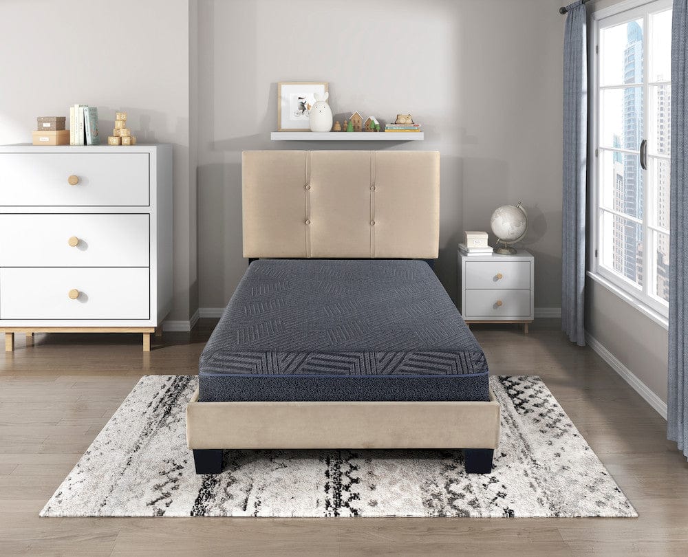 Homelegance - Burnham 11" Twin Green Tea Gel-Infused Memory Foam Mattress in Gray - MT-UNG11T view 10