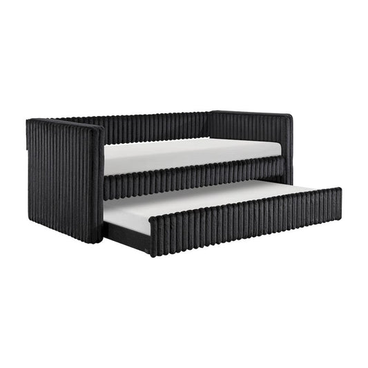 Homelegance - Chapman Daybed W/ Trundle in Black - 4655BLKx view 2