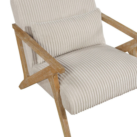 Homelegance - Chevron Accent Chair in Beige - 1172BE-1 view 2