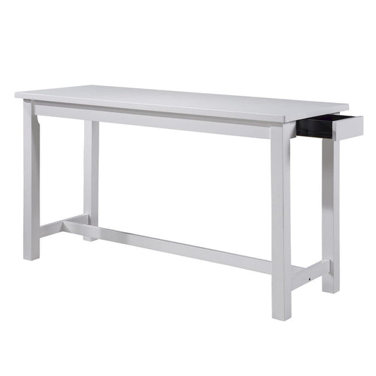 Homelegance - Connected 4-Piece Pack Counter Height Set in White - 5713WT view 2