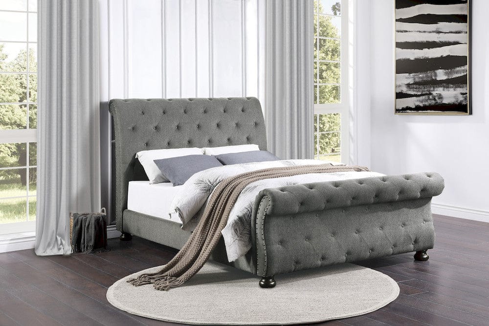 Homelegance - Crofton Eastern King Bed in Dark gray - 1549GYK-1EKx view 7