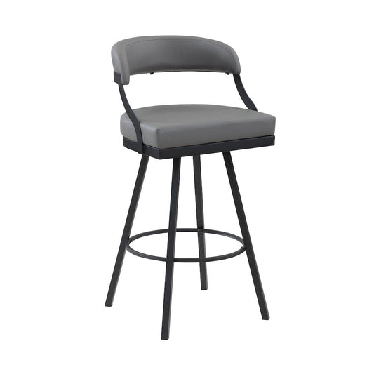 Homelegance - Crowley Swivel Pub Height Chair in Gray - 5565-29GY view 2
