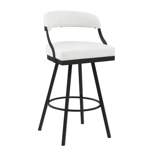 Homelegance - Crowley Swivel Pub Height Chair in White - 5565-29WT view 2