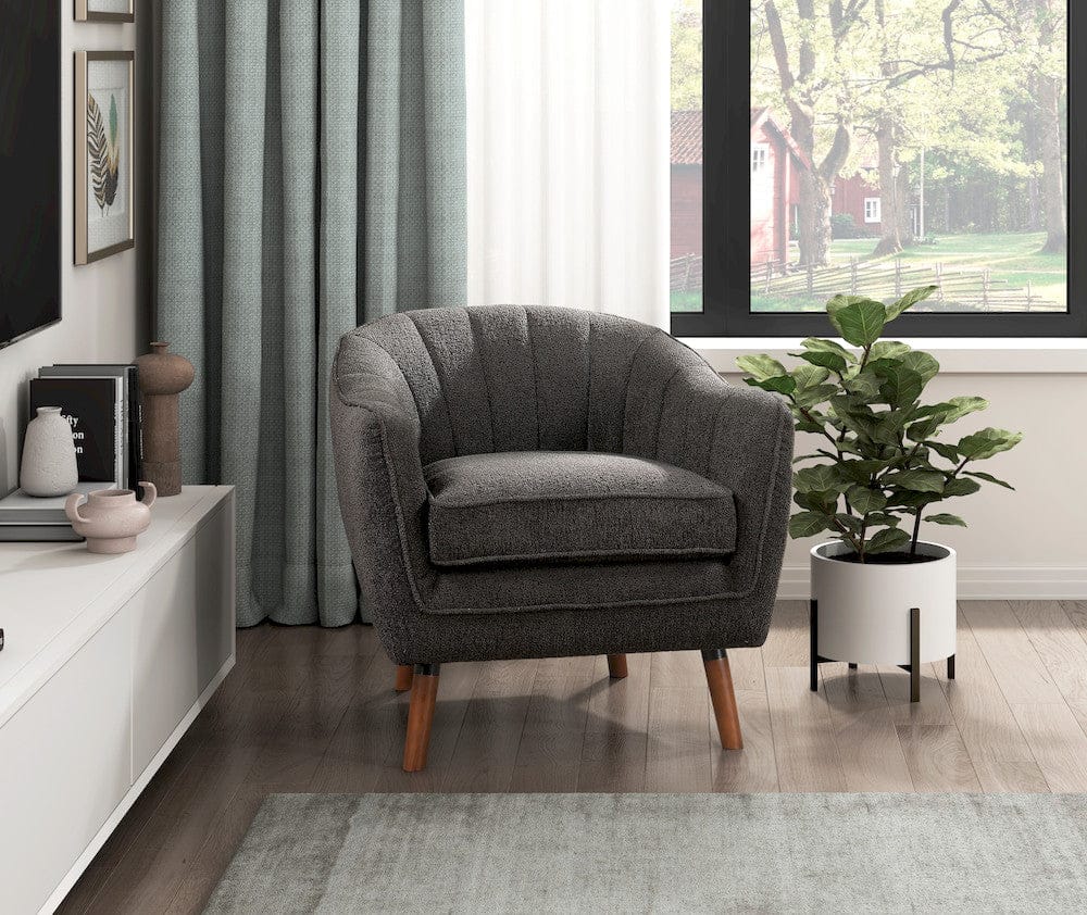 Homelegance - Cutler Accent Chair in Charcoal - 1081CC-1 view 7