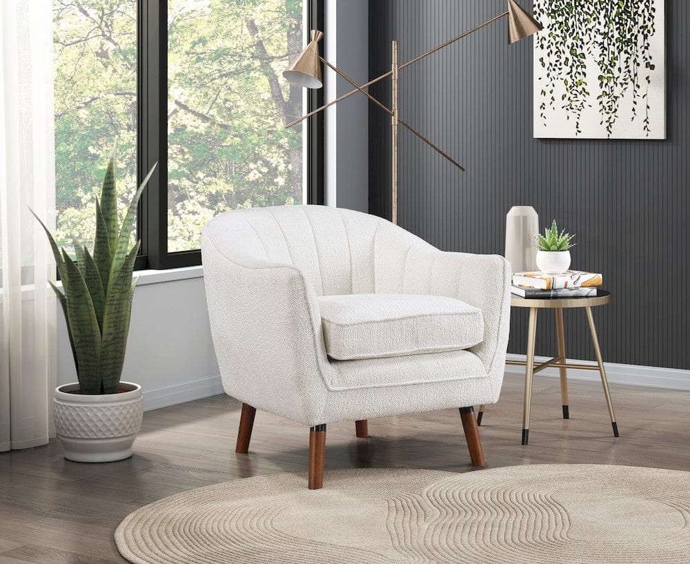 Homelegance - Cutler Accent Chair in White - 1081WH-1 view 7