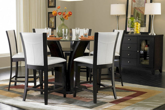 Homelegance - Daisy Counter Height Chair, White Bi-Cast Vinyl in White - 710-24W view 2