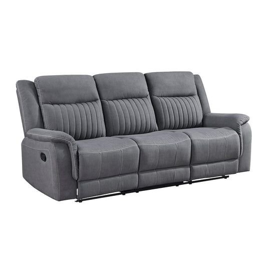 Homelegance - Dean Double Reclining Sofa in Gray - 9646GY-3 view 2