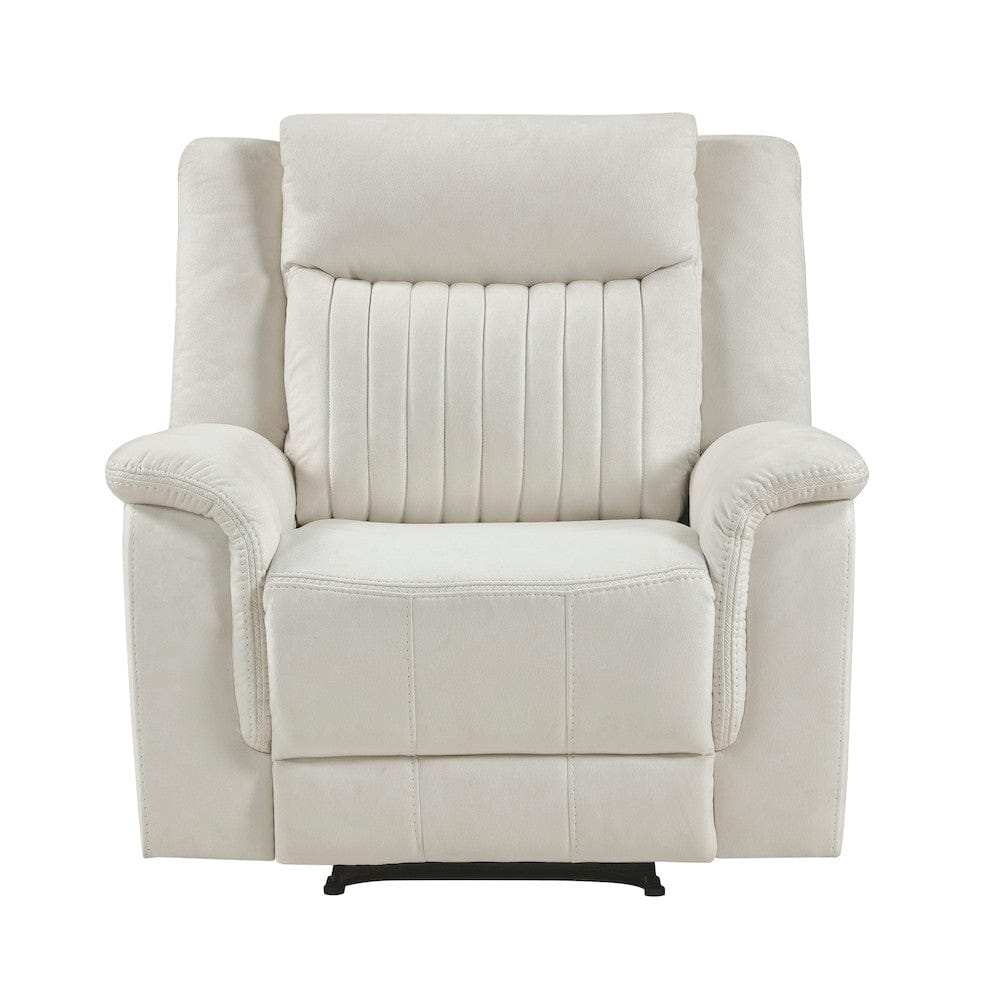 Homelegance - Dean Reclining Chair in Beige - 9646BE-1 view 12