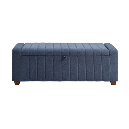 Homelegance - Derby Storage Bench in Blue - 4798BU view 2