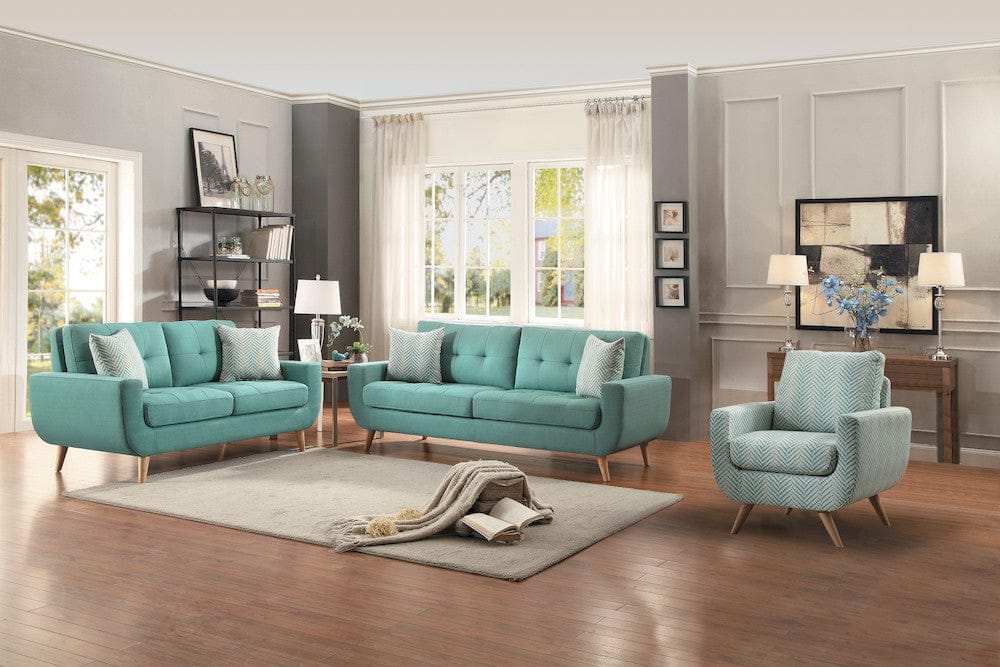 Homelegance - Deryn Accent Chair in Teal - 8327TL-1S view 6