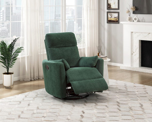 Homelegance - Desso Swivel Glider Reclining Chair in Green - 9148GRN-1SW view 2