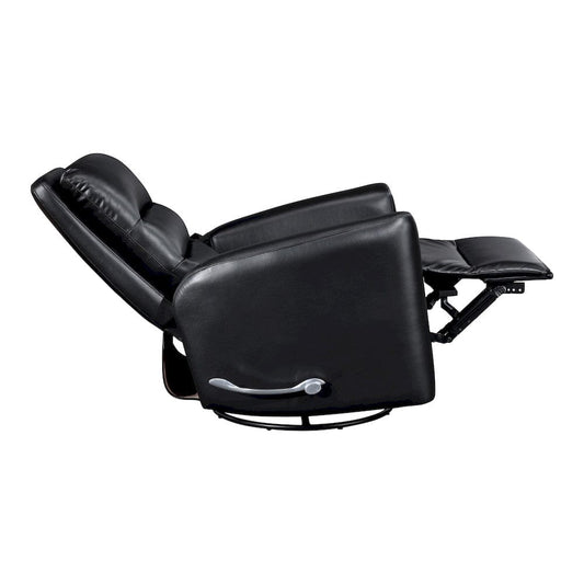 Homelegance - Dimitri Swivel Glider Reclining Chair in Black - 9570BLK-1SW view 2