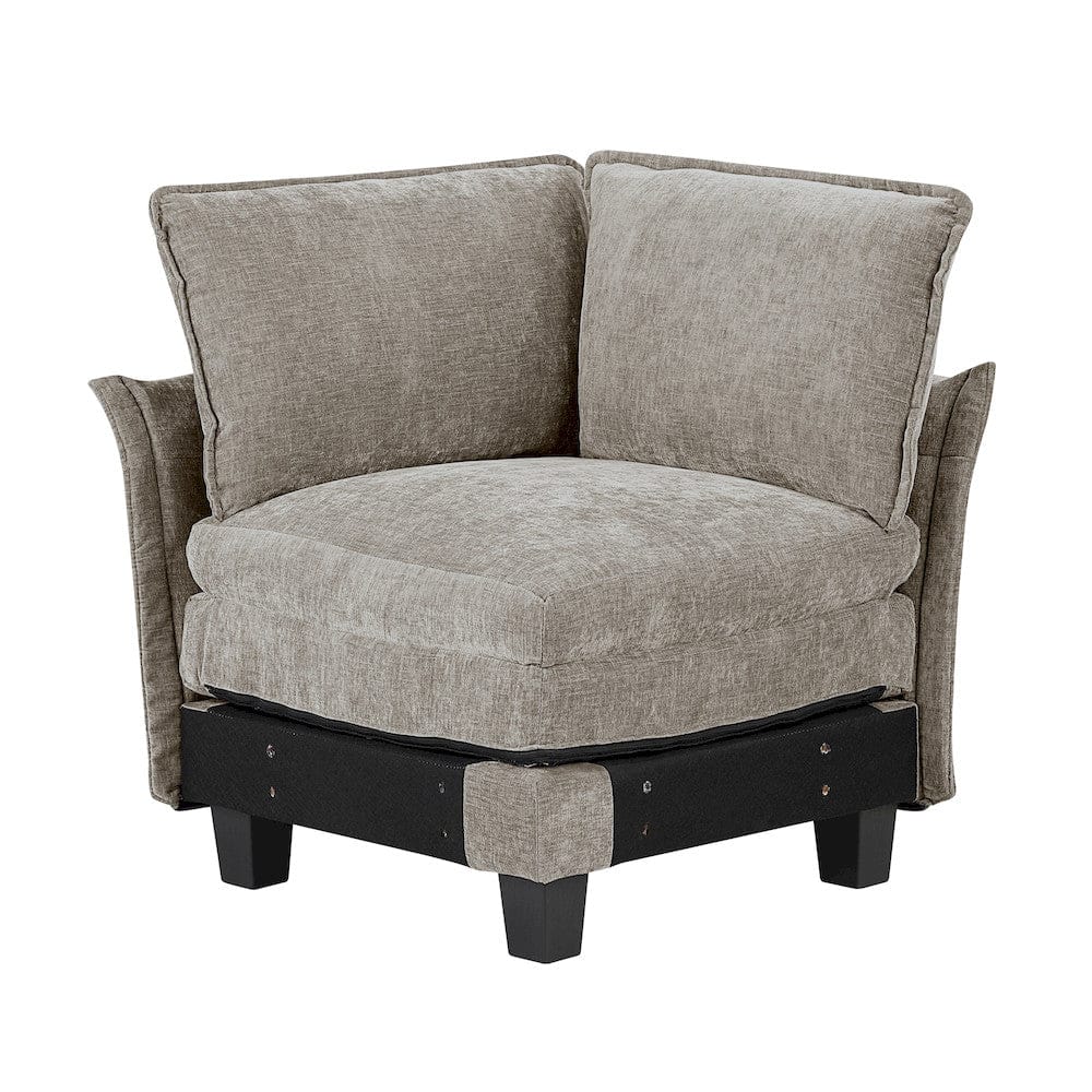 Homelegance - Dublin 6-Piece Modular Sectional W/ Ottoman in Dark pewter - 8450PWTx64ACCROT view 12