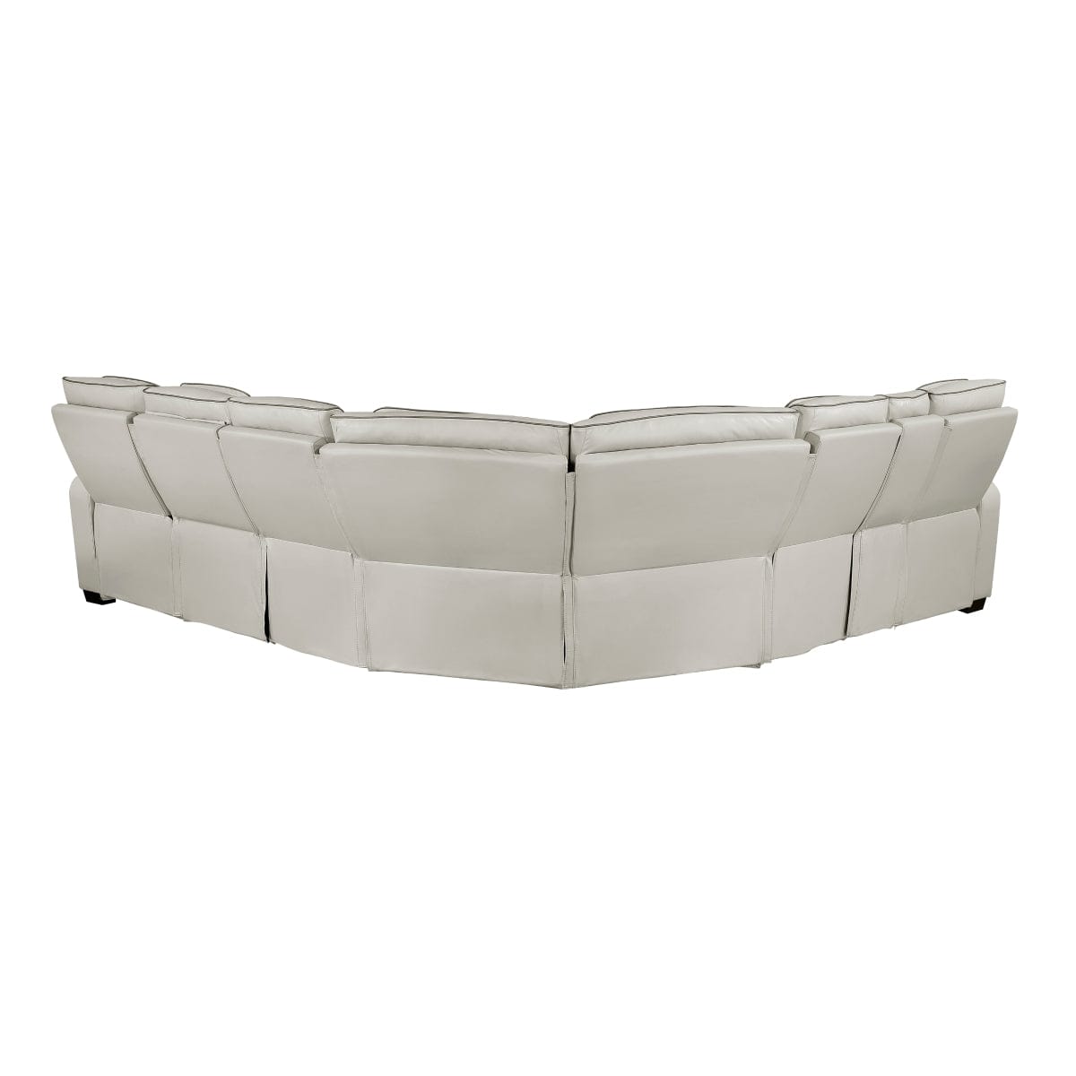 Homelegance - Fairway 3-Piece Power Reclining Sectional W/ Left Side Console, Power Headrests, Storage Arms, Cup holders, Reading Lights, Charging Ports, Wireless speakers, 2 Wireless Chargers, and LED in Taupe - 9516TPESx32LCN3RPWH media 2