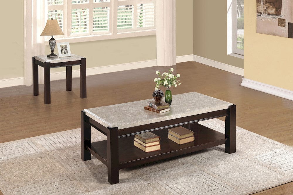 Homelegance - Festus End Table, Marble Top - 5466-04 view 2