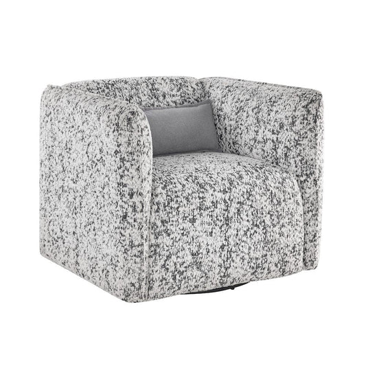 Homelegance - Finnegan Swivel Chair in Gray - 1235GY-1 view 2