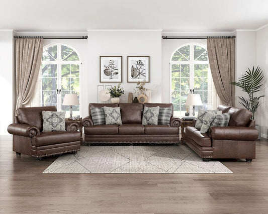 Homelegance - Franklin Love Seat in Dark Brown - 9260DB-2 view 2