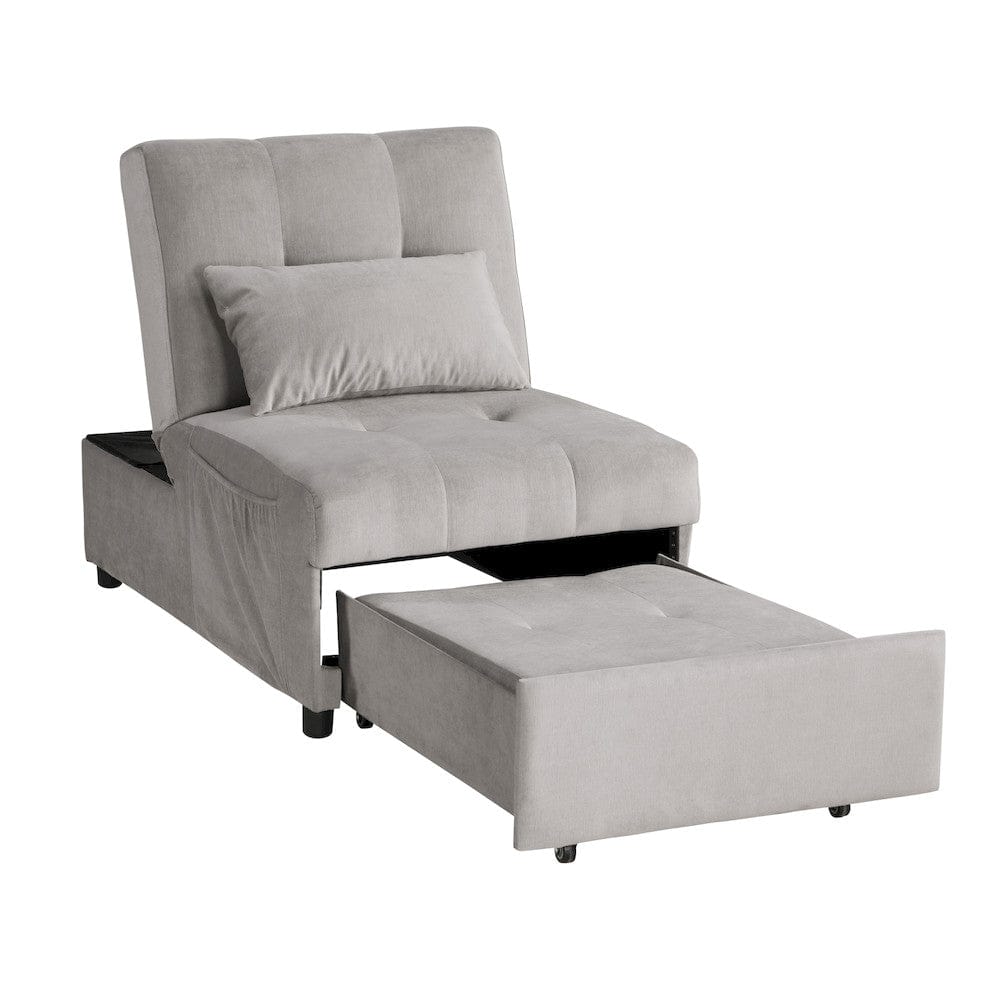 Homelegance - Garrell Lift Top Storage Bench W/ Pull-out Bed in Brownish gray - 4615-F4 view 11