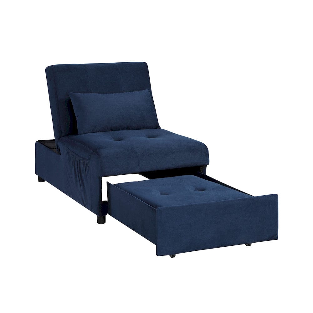 Homelegance - Garrell Lift Top Storage Bench W/ Pull-out Bed in Dark blue - 4615-F1 view 11