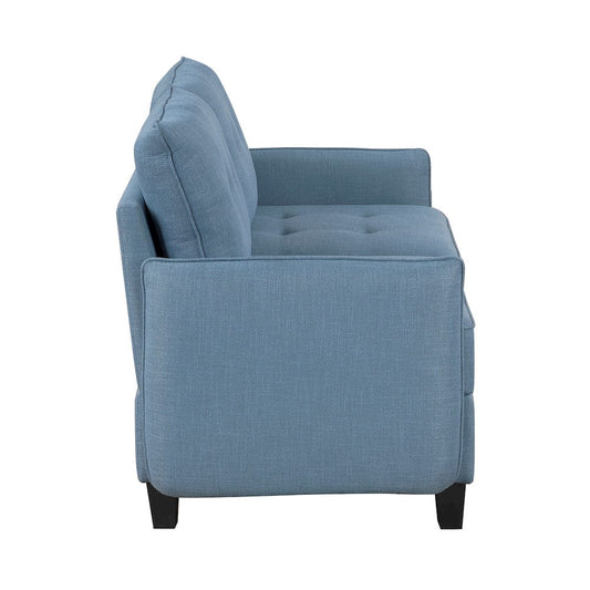 Homelegance - Garren Love Seat in Blue - 9557BUE-2x view 2