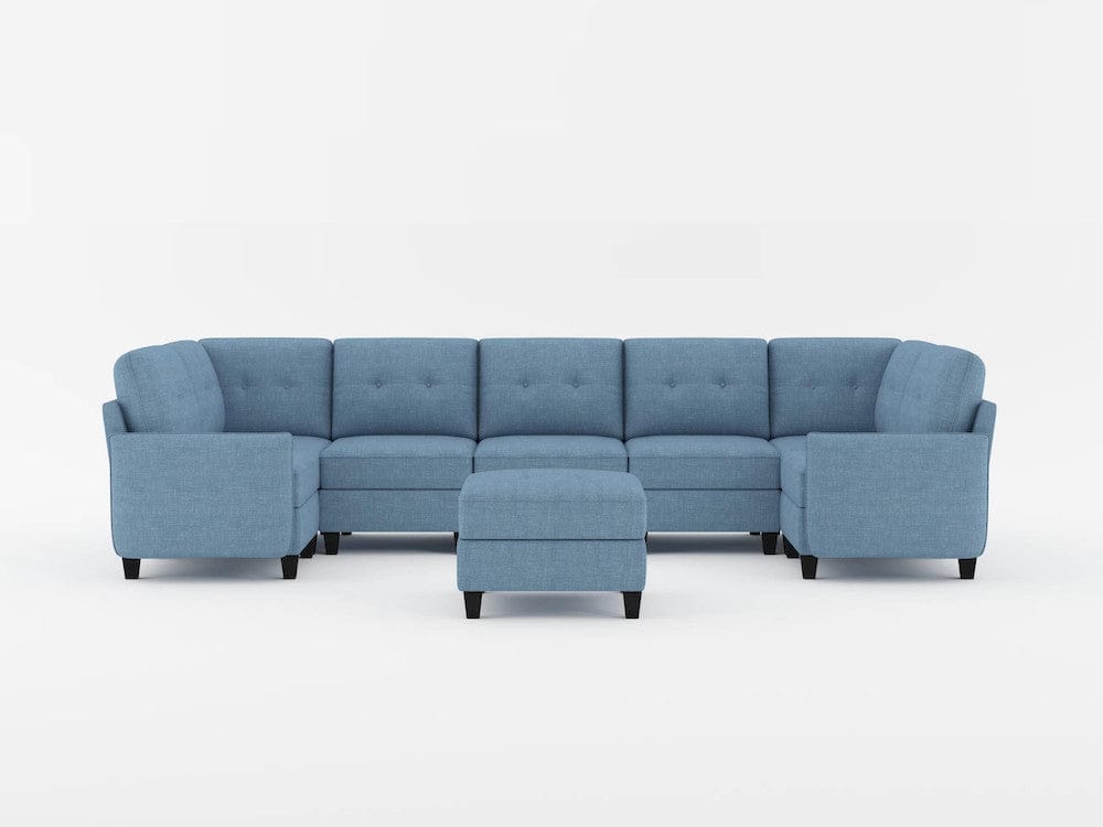 Homelegance - Garren Love Seat in Blue - 9557BUE-2x view 11
