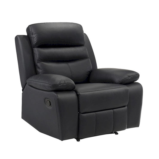 Homelegance - Hancock Reclining Chair in Black - 9628BLK-1 view 2