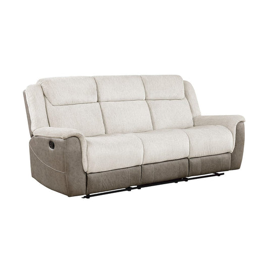 Homelegance - Harriette Double Reclining Sofa in Beige - 9703BE-3 view 2