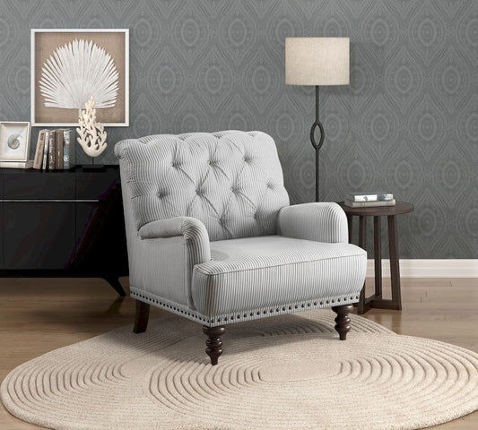 Homelegance - Holland Park Accent Chair in Gray and white - 1201F5S view 2
