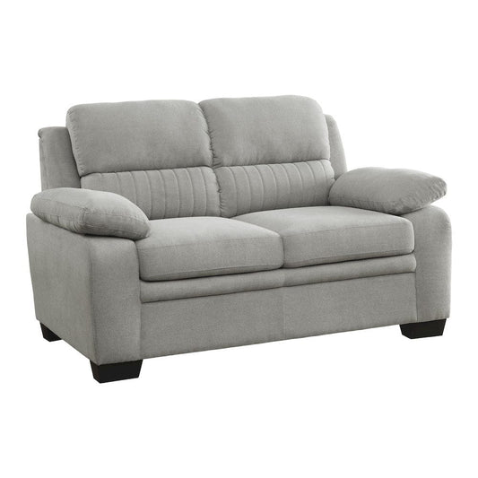Homelegance - Holleman Love Seat in Gray - 9333GY-2 view 2