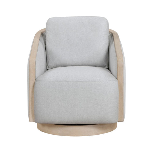 Homelegance - Hugo Swivel Chair in Gray - 1041GY-1 view 2