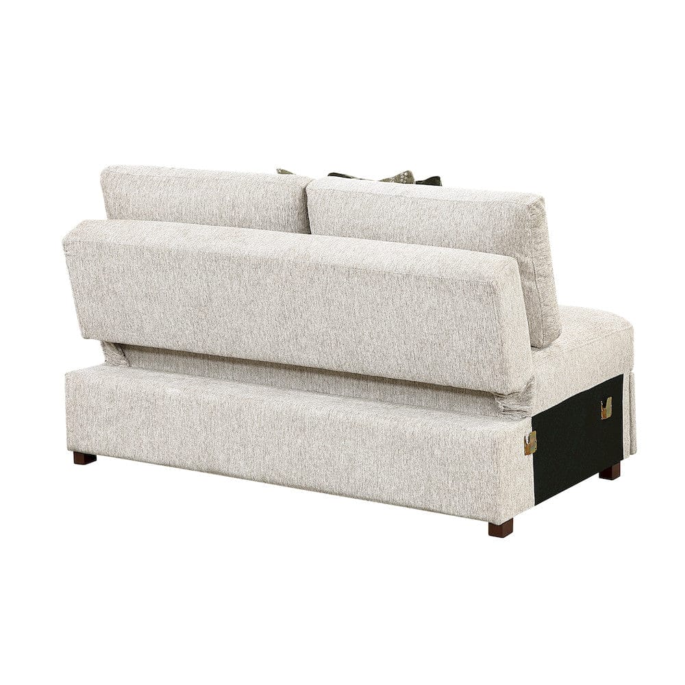 Homelegance - Isla Love Seat W/ Pull-out Bed and Click Motion Back in Sage Sand - 8548x22ACLA view 12