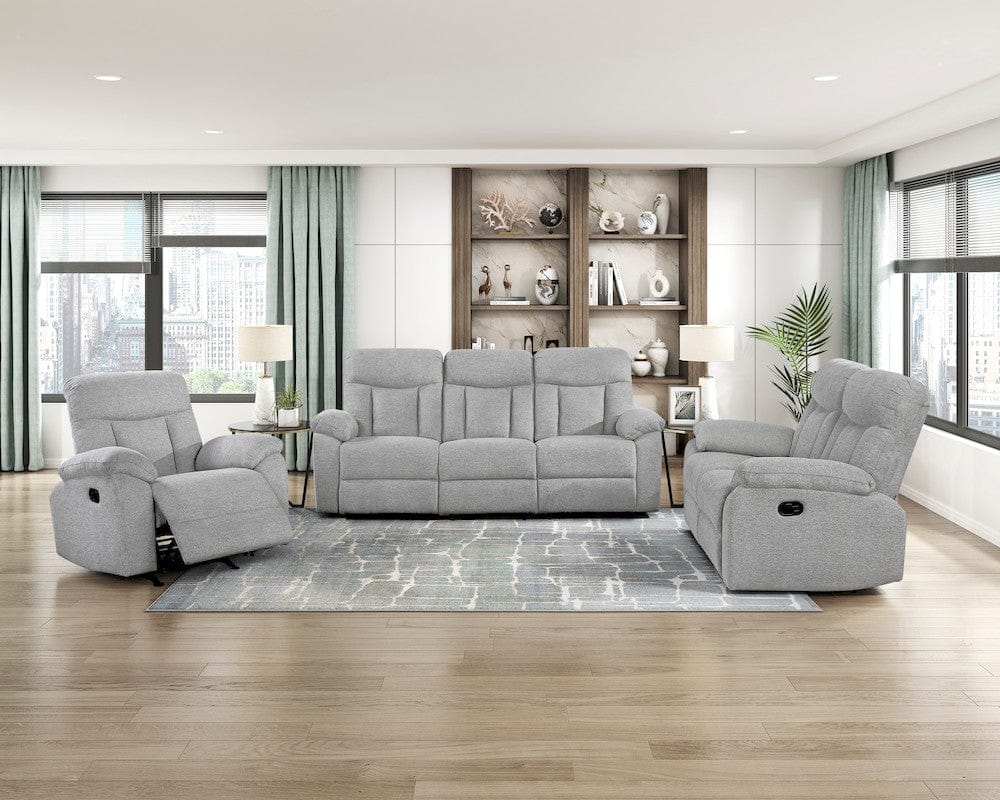 Homelegance - Jules Double Reclining Sofa in Gray - 8440GRY-3 view 9