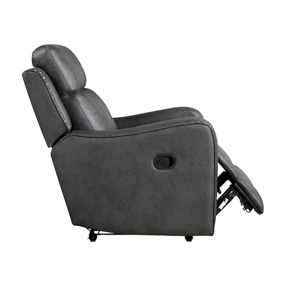 Homelegance - Kellen Reclining Chair in Smoky gray - 9515DGY-1 view 12