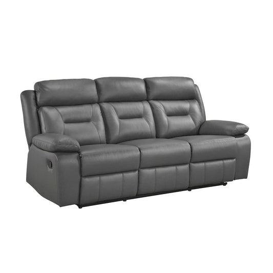 Homelegance - Laconia Double Reclining Sofa in Dark gray - 9629DGY-3 view 2