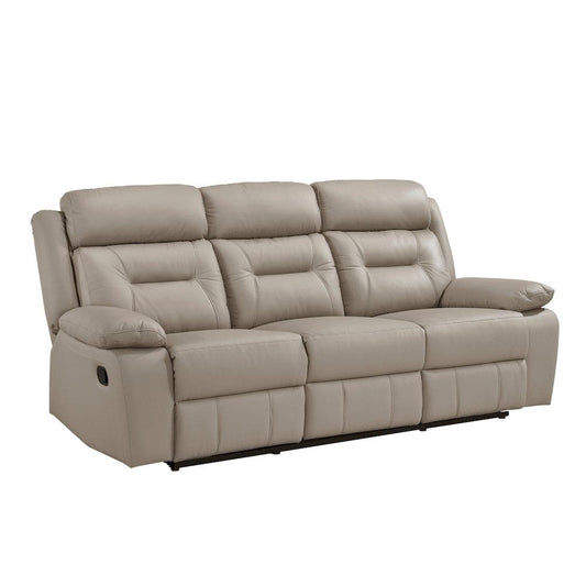 Homelegance - Laconia Double Reclining Sofa in Latte - 9629LTE-3 view 2