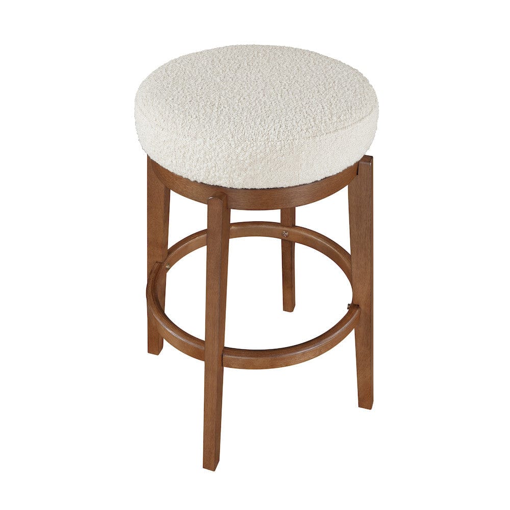 Homelegance - Lily Swivel Pub Height Stool in White - 6015-29 view 9