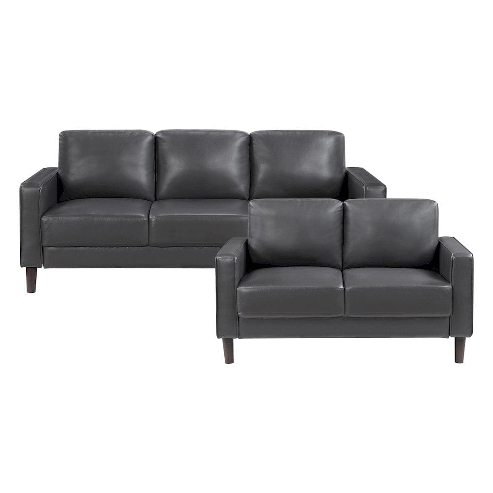 Homelegance - Malcolm Love Seat in Dark gray - 9203DGY-2 view 12