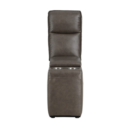 Homelegance - Maroni 6-Piece Modular Power Reclining Sectional W/ Power Headrests in Dark brown - 8259RFDBx6SCPWH view 2