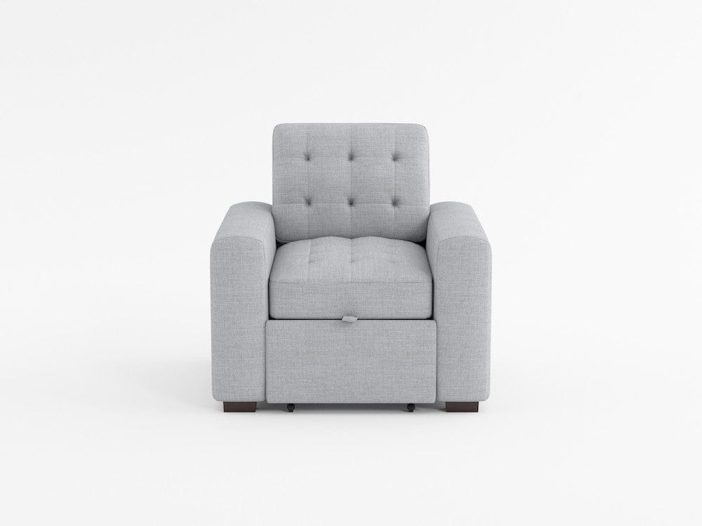 Homelegance - McCafferty Chair W/ Pull-out Ottoman in Gray - 9916GY-1 view 9