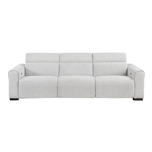 Homelegance - McPherson Power Double Reclining Sofa W/ Power Headrests, Charging Ports in Cloud - 9455CLD-3PWHx view 2