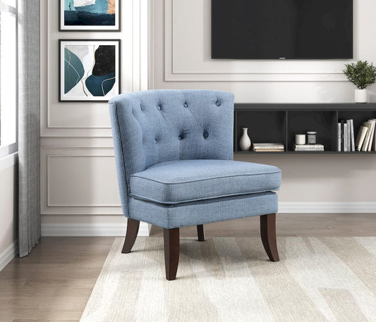 Homelegance - Melrose Accent Chair in Blue - 1007BUE-1 view 2