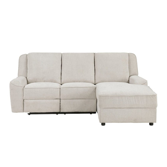 Homelegance - Monterey 2-Piece Reclining Sectional W/ Right Chaise in Beige - 8530BExSC view 2