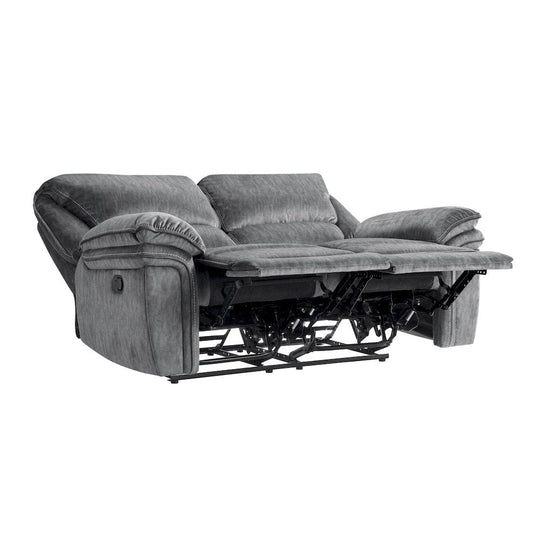 Homelegance - Muirfield Double Reclining Love Seat in Gray - 9913-2WC view 2