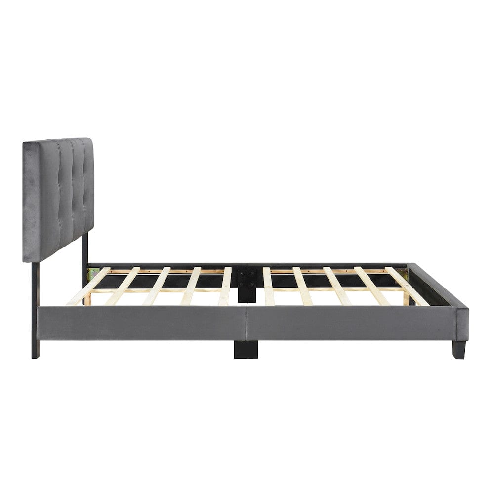 Homelegance - Newberry Full Platform Bed in Dark gray - 1350DGF-1 view 9