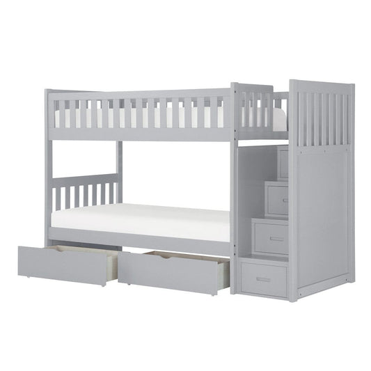 Homelegance - Orion Twin/Twin Step Bunk Bed W/ Storage Boxes - B2063SB-1xT view 2
