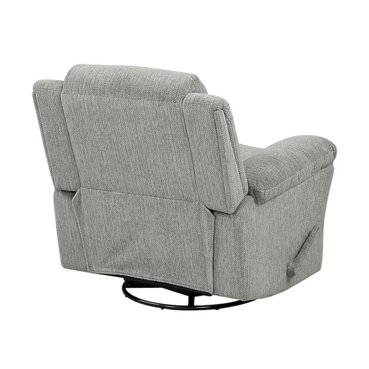Homelegance - Oxford Swivel Glider Reclining Chair in Gray - 9725GRY-1SW view 2