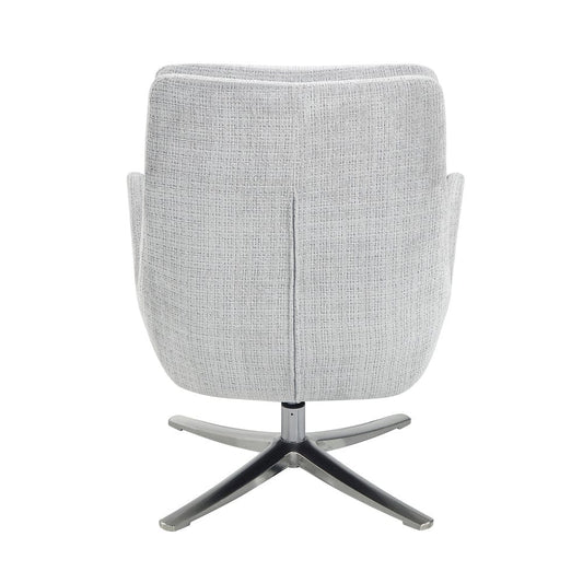 Homelegance - Parker Swivel Chair W/ Ottoman in Gray - 1159GY view 2